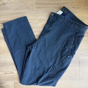Robert Graham Kipling Tailored Utility Pants Mens 40 Blue Chino Geometric Golf